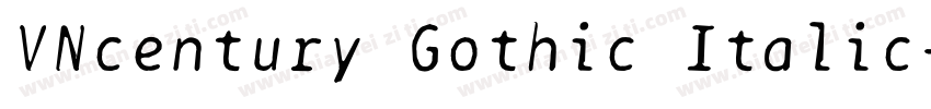 VNcentury Gothic Italic字体转换